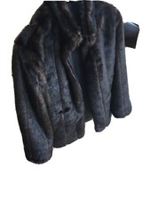 Dressbarn Faux Fur Reversible Ladies Jacket Size S