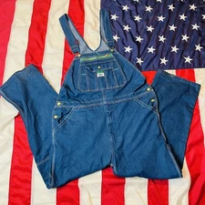 Liberty Denim Jeans Bib Overalls Mens 40x30 Blue