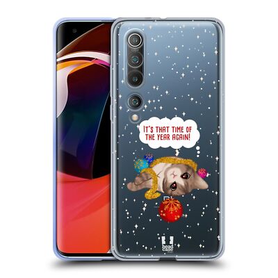 HEAD CASE DESIGNS MEOWY CHRISTMAS SOFT GEL CASE FOR XIAOMI PHONES