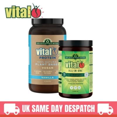 Vital All In One 120gm + Vital Vanilla Pea Protein 500gm