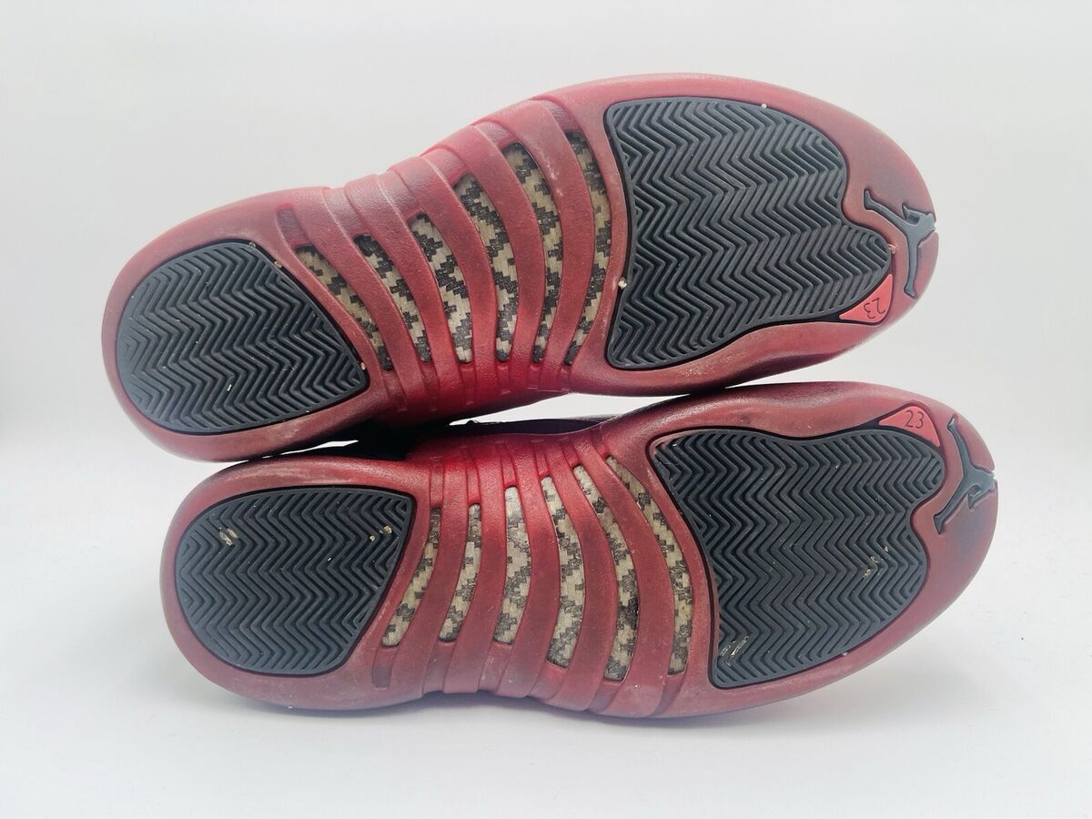 Air Jordan 12 Retro 2009 Flu Game Black Red Suede (130690 Air Jordan 12 Retro 2009 Flu Game Black Red Suede (130690