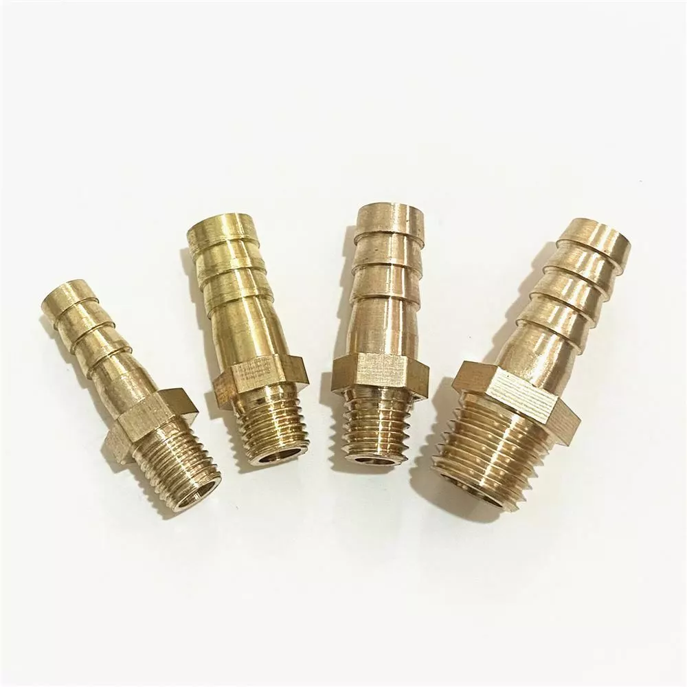 M10 M12 M14 Metric to 6mm 8mm 10mm 12mm Brass Barb Hose Tail Connector  Fitting