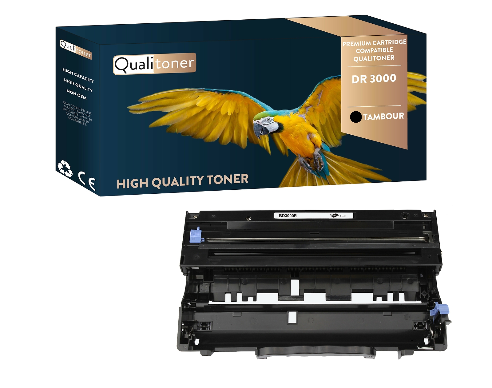 Tambour DR3000 Qualitoner compatible imprimante noir Brother