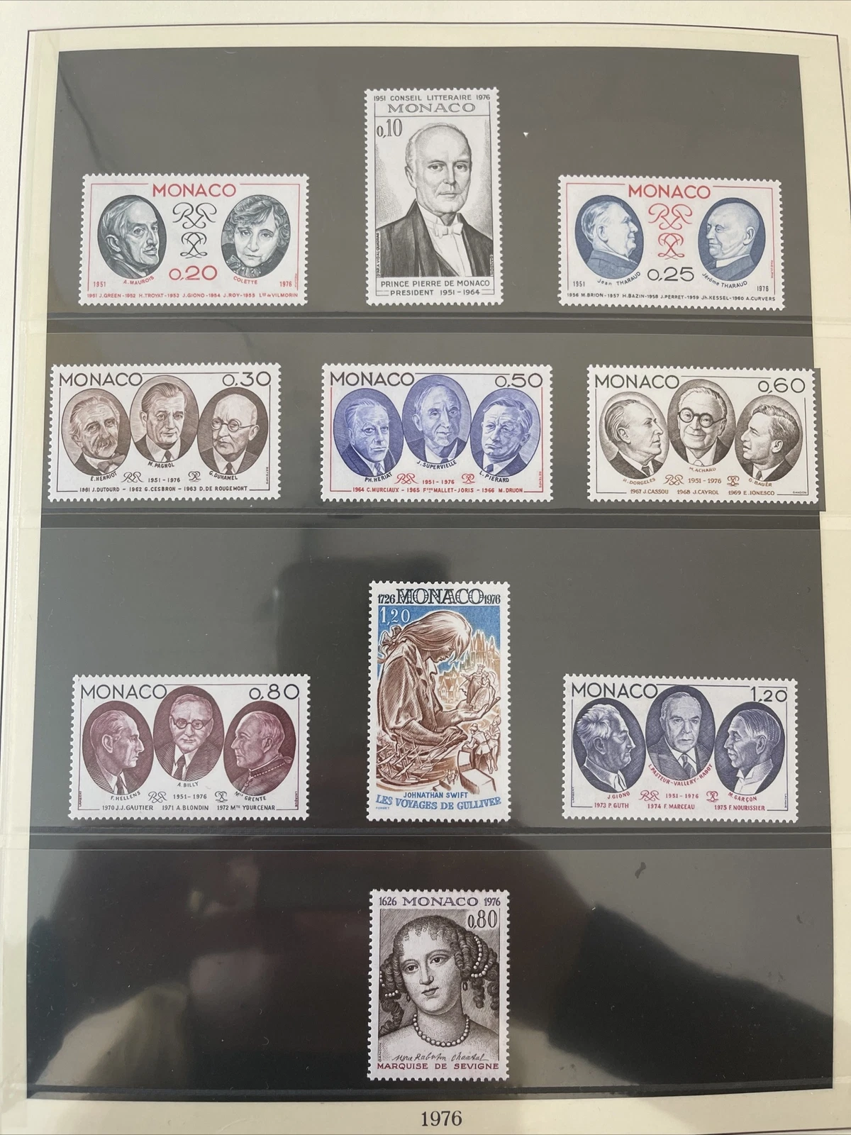Timbres Monaco Neuf Lindner No.186 1976 Page 65
