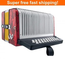 Fisarmonica diatonica Hohner Corona II - Chiavi di F/Bb/Eb - Rosso - NUOVA