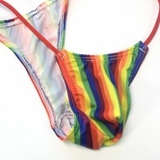 K208 P Mens Micro Bikini String waist Pride Rainbow prints Stars Stripes