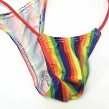 K208 P Mens Micro Bikini String waist Pride Rainbow prints Stars Stripes