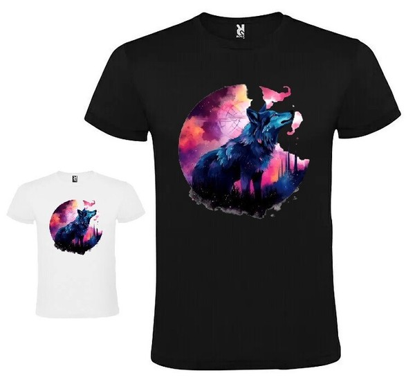 Camiseta con lobo