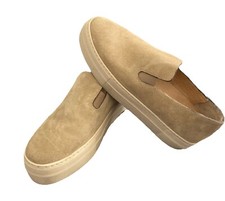 Frame Denim Suede Slip On Shoes Tan Le Ren Sz 39 US 9 Platform
