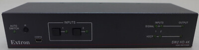 Extron SW2 HD 4K Two Input HDMI Switcher No Power Adapter