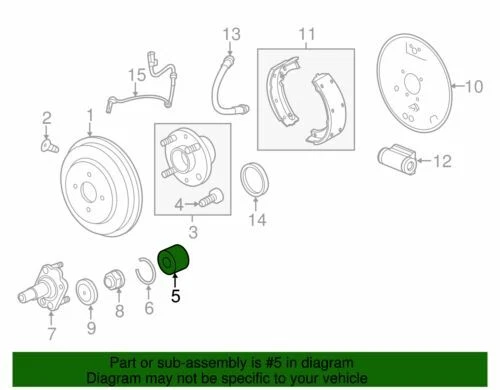 Cojinete de rueda genuino GM 2004-2015 Chevrolet Spark Aveo5 Aveo con sello 94535214 Foto 2 de 2