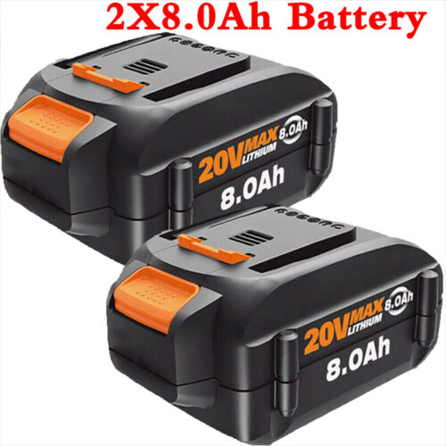 2pack For WORX 20V MAX Extend 8.0Ah Lithium Battery 20 Volt WA3520 WA3525 WA3575 - Picture 13 of 14