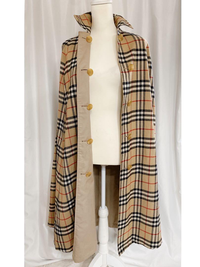 BURBERRY Vintage Made in England Cape Long Coat | eBay