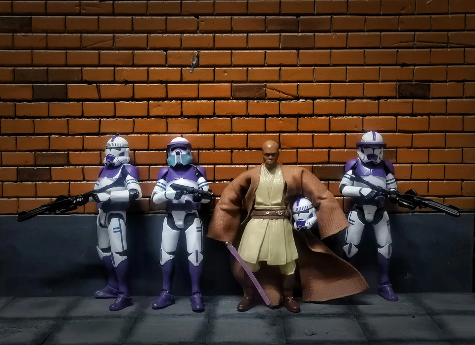 Figura de acción SW 3,75 pulgadas Clone Trooper 1/18 501st 187th Legion Shock Foto 2 de 4