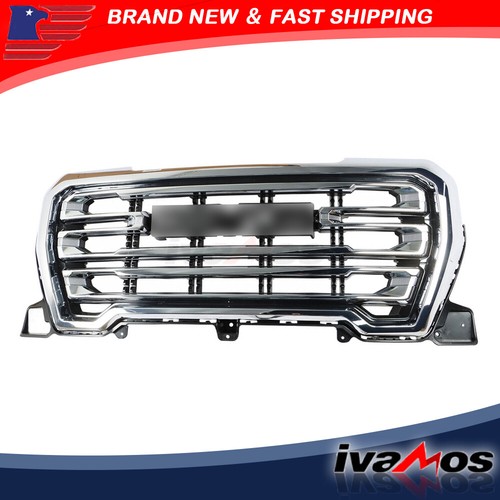 Goodshepherd18 Chrome Front Upper Grille For GMC Sierra 1500 Denali 2019-2021