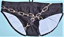 A MEN'S BROKEN CHAIN COMPETITION SWIM, DIVE, WATER POLO TEAM SWIM SUIT 34-38