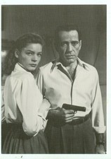 CELEBRITY-LAUREN BACALL-HUMPHREY BOGART-B/W-MODERN POSTCARD-4