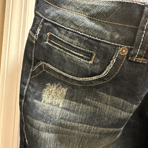SO Mid Rise Flare Distressed Jeans Größe 13 neu mit Etikett - Bild 2 von 12