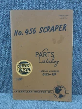 OEM Factory CAT Caterpillar no. 456 Scraper 61C Parts Catalog Book Manual