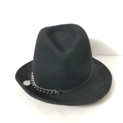 Auth stellamccartney - Black Silver Wool Hat - Picture 1 of 7