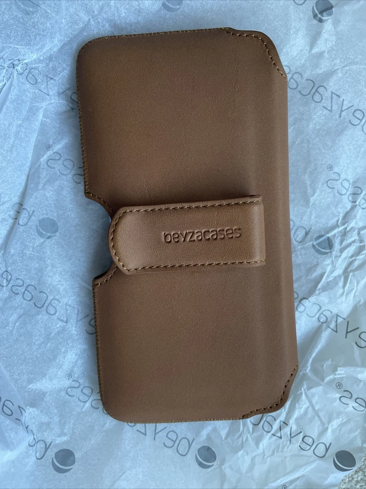 iPhone/phone Beyzacases Genuine LEATHER Hook Case | Camel - Image 3 of 4