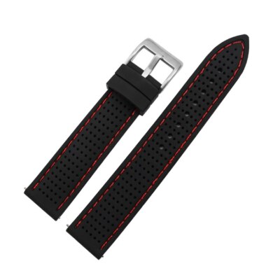 Sports Silicone Strap Rubber Band 18 22 24mm Soft Watch Bracelet Wristband 20mm
