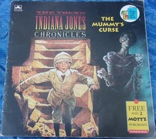 1993 The Young Indiana Jones Chronicles The Mummy's Curse Vintage Golden Book
