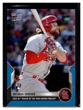 2022 Topps Now Offseason #OS-7 Brendan Donovan RC Blue Parallel Card #d /49