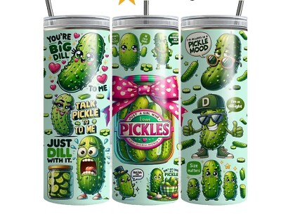 Just a Girl Who Loves Pickles Funny Pickles 20oz Tumbler Tumblr Insulated Travel