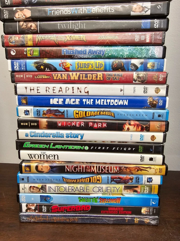 Оптовый лот DVD! 150 различных подержанных фильмов. Бесплатная доставка, читайте больше ниже. - Изображение 3 из 4