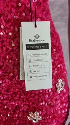 Berlinnova Girls Mermaid Glitter Sequins Sexy Hot Pink Backless Prom Dress  US2 | eBay