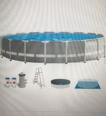 Intex 18ft x 48in Prism Frame  Swimming Pool Set