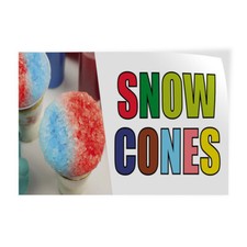 Decal Stickers Snow Cones Outdoor Advertising Printing D Vinyl Store Sign Label