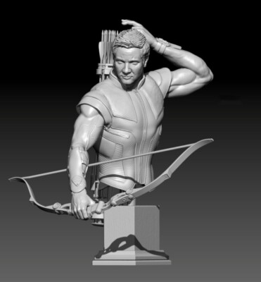 60mm resin bust figures model Film Character Eagle Eye 3D Printing unassembled