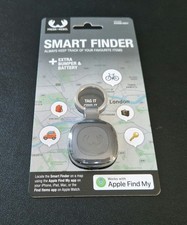 Fresh 'n Rebel Smart Tag/Finder - Works with Apple+Extra Bumper and Battery-Grey