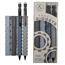 Gyre  Gimble Pencil Gidgets   Textured Silicone 1 Pack, Rainstorm