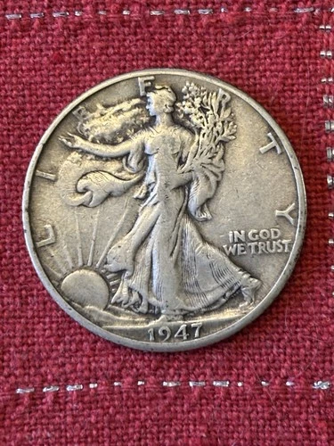 1947-D Walking Liberty Half Dollar - EXTRA Nice 90% Silver GOOD DETAILS
