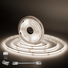 PAUTIX COB LED Strip Lights White 5000K, 20ft/6.1m Super Bright CRI90 Flexible