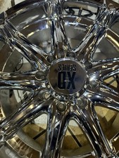 Xd Badlands Chrome Wheels Set Of 5 22x9 Bolt Pattern 8x6.5 Used In Great Shape