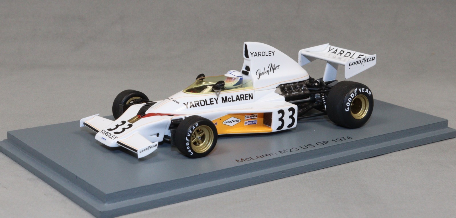 Spark McLaren M23 1974 United States Formula 1 Grand Prix Jochen Mass S5740 1/43
