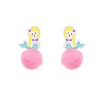 Meerjungfrau Kinder Ohrringe 925 Silber MäDchen Ohrstecker Schmuck Geschenk