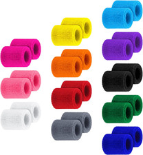 Kids Wristbands Sweatbands Colorful Sports Wrist Sweat Bands Athletic Basketball