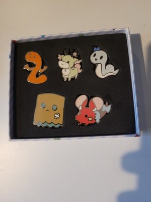 Hololive Englisch -Rat- Halbjahresfeier Maskottchen Knopf Abzeichen Set