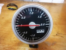 Hks 60mm Mechanical Boost Gauge Led Illumination Vintage Excellent Japan