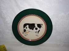International Tableworks 18 Henry & Co Soup Salad Dessert Plate Cow