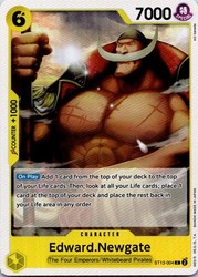 Edward Newgate ST13-004 Ultra Deck: The Three Brothers Common One Piece TCG