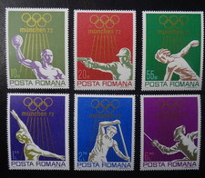 Romania Mi 3035-3040 **, SC 2341-2346 MNH, Summer Olympics
