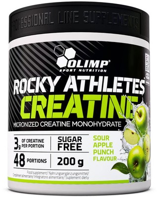 Olimp Rocky Athletes  Creatine, 200 g Dose, Sour Apple Punch