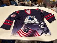 original  2002-03 CHRIS MASON SAN ANTONO RAMPAGE AHL HOCKEY GAME WORN JERSEY