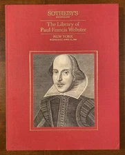 Sotheby's Auction Catalog: Library of Paul Francis Webster 1985